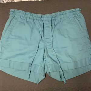 Loft turquoise drawstring shorts